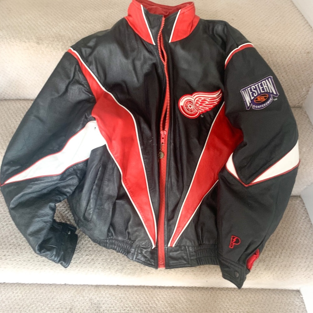 Authentic Detroit Red Wings Leather Jacket